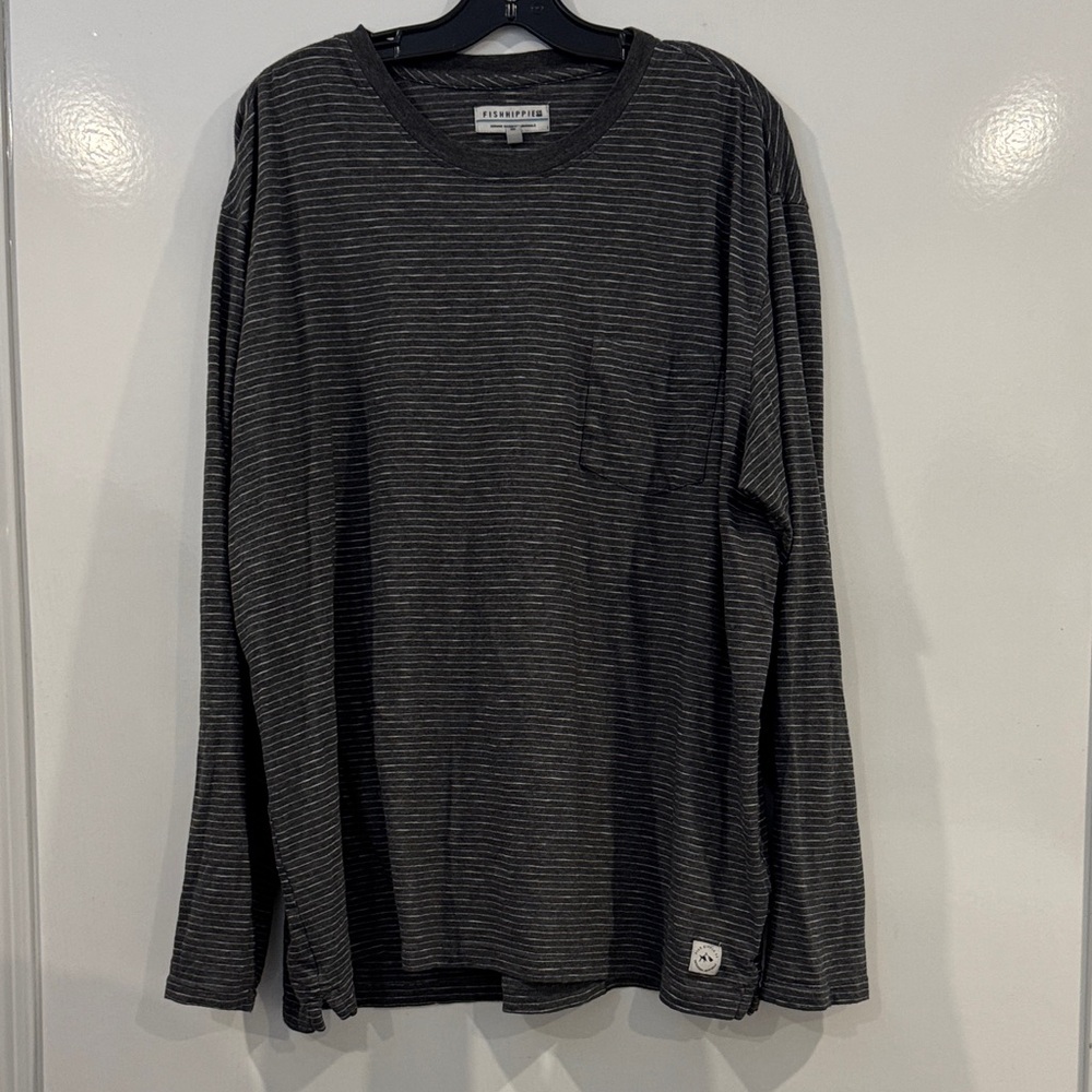 Hysteric Glamour Black Striped Long Sleeve Shirt